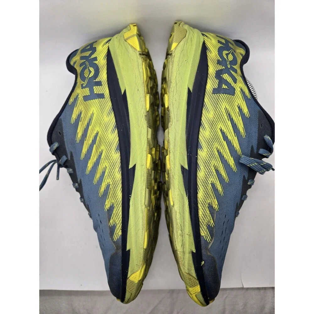 Hoka One One Torrent 3 Trail Shoes Men's 12.5D Blue Road Running Hiking Sneakers - Picture 7 of 9